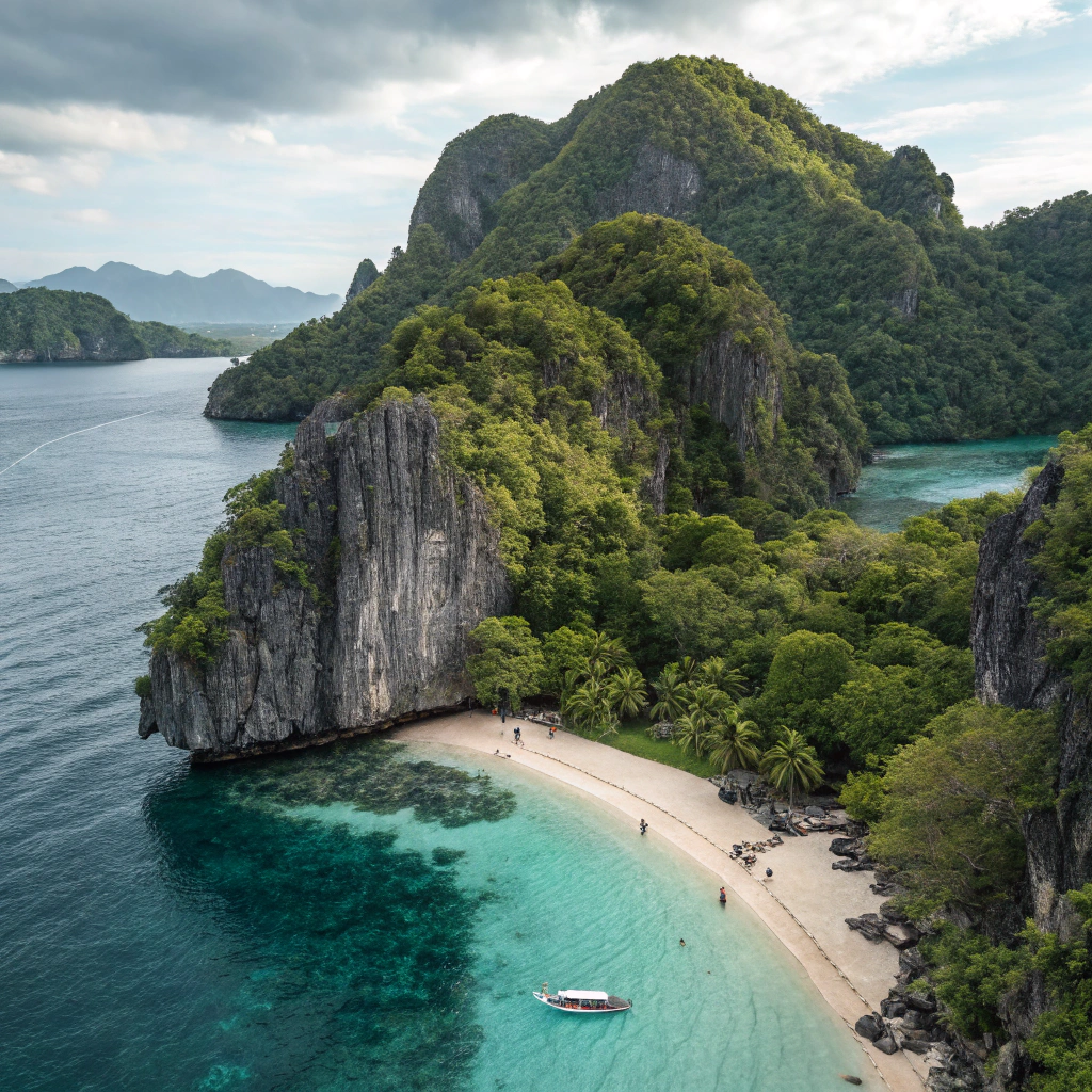 Breathtaking landscape of Cebu island