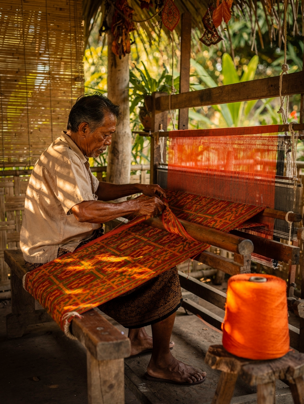 Portrait of a local artisan in Cebu