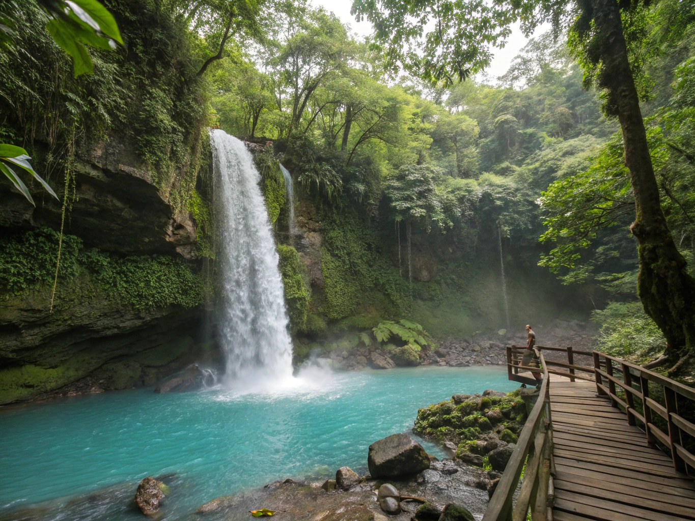 Turquoise waters of Kawasan Falls