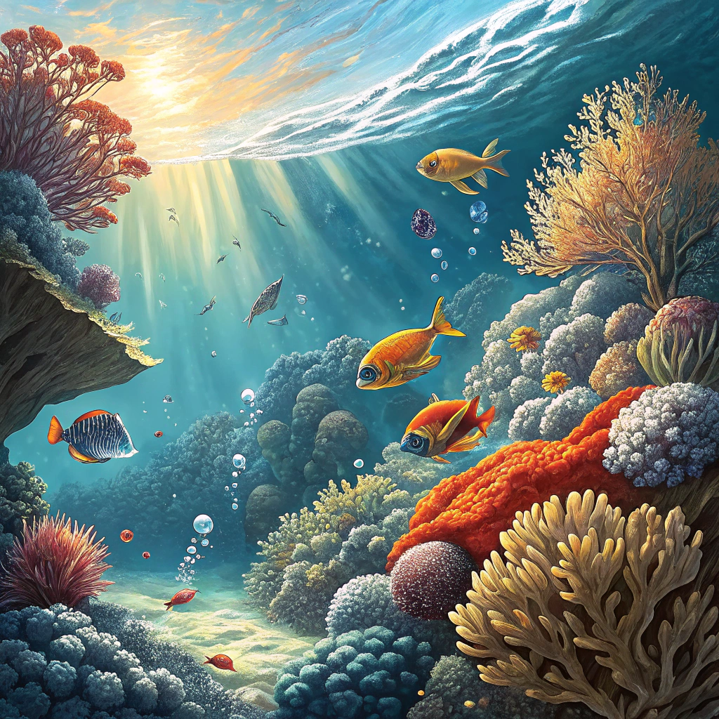Vibrant coral reef ecosystem in Mactan